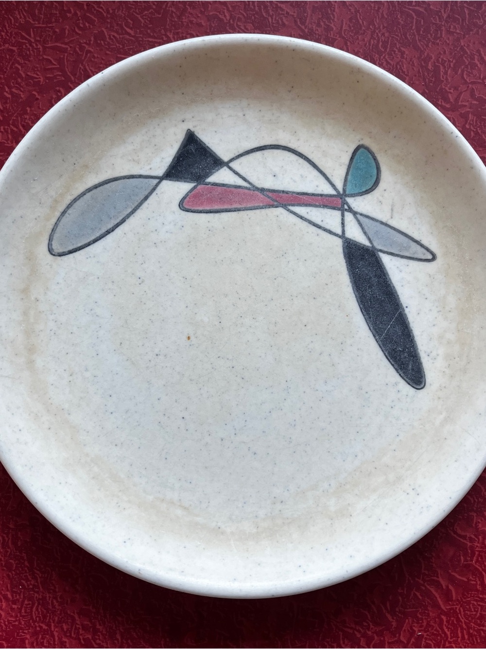 Vintage Poppytrail Metlox Contempora Freeform bread butter Dinner Plates 6.5 Mcm